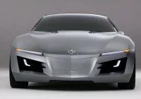 Acura advanced sports car concept frontview