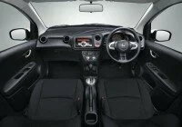 Honda Brio Amaze black interior dashboard
