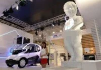 Honda displays peeing Hydrogen Boy