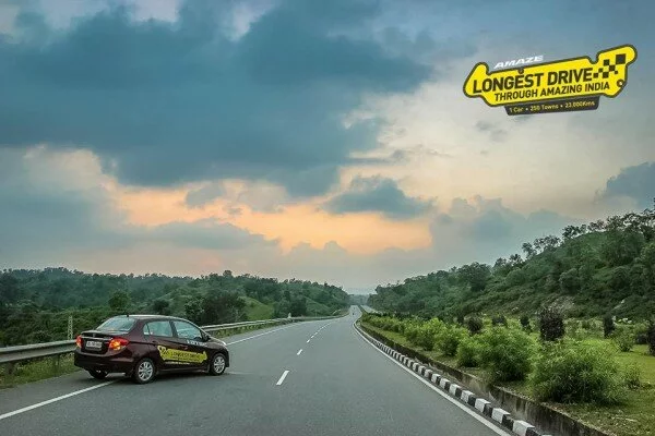 Honda Amaze Longest Drive through Amazing India